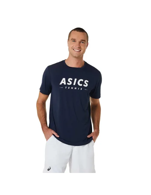 Camiseta Asics Men Court Tennis Graphic Tee 2041a259-100  | Ofertas de pádel